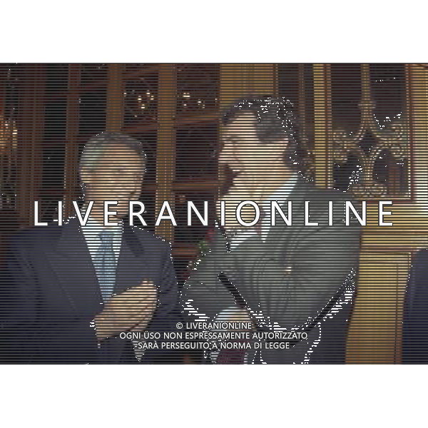 20-12-1998 MILANO HOTEL PRINCIPE E SAVOIA FESTA NATALIZIA LEGA CALCIO nella foto sergio cragnotti e dino zoff ag aldo liverani sas