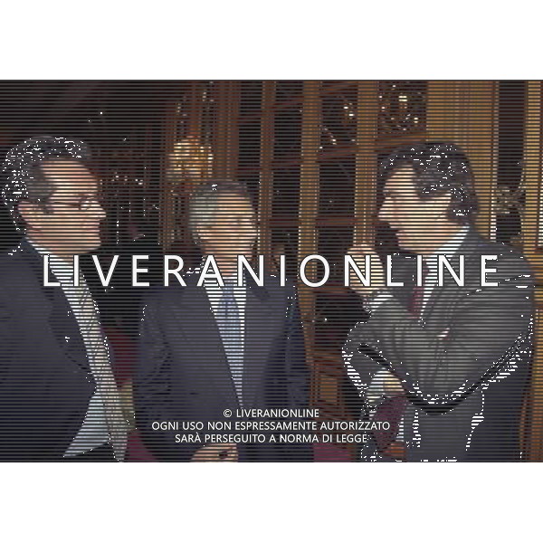 20-12-1998 MILANO HOTEL PRINCIPE E SAVOIA FESTA NATALIZIA LEGA CALCIO nella foto sergio cragnotti e dino zoff con julio velasco ag aldo liverani sas