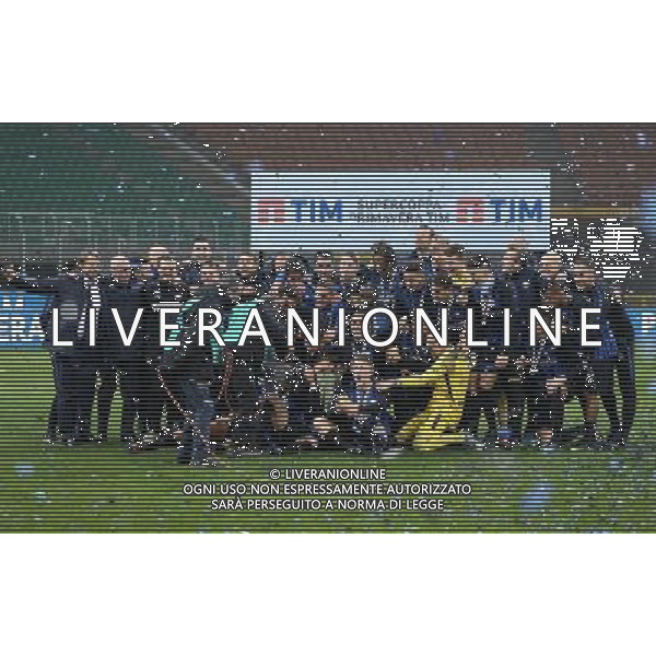 Supercoppa Primavera TIM 2017 Milano - 07.01.2018 Inter-Roma Nella Foto: esultanza e festeggiamenti a fine gara dei giocatori inter vincitori /Ph.Vitez-Ag. Aldo Liverani