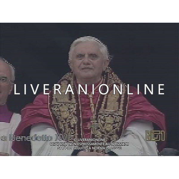 Roma 19/04/2005 Citta\' Del vaticano Eletto il Nuovo papa Joseph Ratzinger Benedetto XVI ag.aldo liverani- Citare La Fonte televisiva