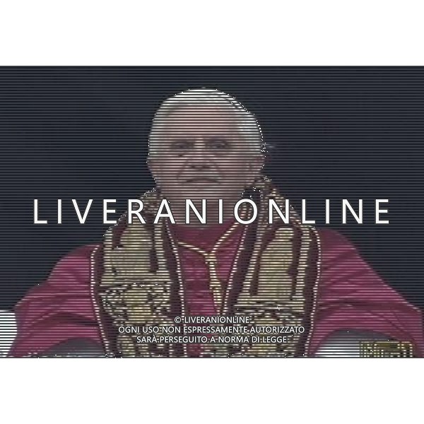 Roma 19/04/2005 Citta\' Del vaticano Eletto il Nuovo papa Joseph Ratzinger Benedetto XVI ag.aldo liverani- Citare La Fonte televisiva