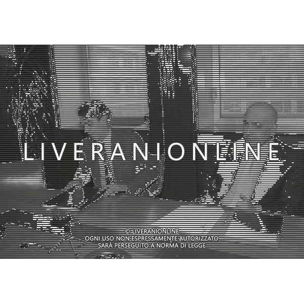 RETROSPETTIVA ADRIANO GALLIANIAMMINISTRATORE DELEGATO MILAN 1995-1996 NELLA FOTO ADRIANO GALLIANI CON MASSIMO MORATTI AG ALDO LIVERANI SAS