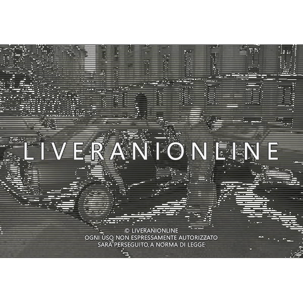 1996 MILANO PIAZZA DUSE SEDE FC INTERNAZIONALE VISITA DI ANTONIO GIRAUDO E ADRIANO GALLIANI NELLA SEDE INTER NELLA FOTO ADRIANO GALLIANI CON UMBERTO GANDINI AG ALDO LIVERANI SAS