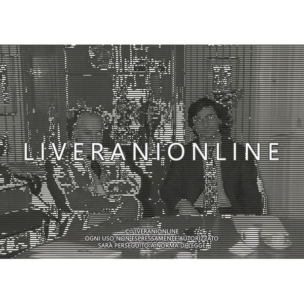 1996 MILANO PIAZZA DUSE SEDE FC INTERNAZIONALE VISITA DI ANTONIO GIRAUDO E ADRIANO GALLIANI NELLA SEDE INTER NELLA FOTO GIANMARIA VISCONTI DI MODRONE E PAOLO TAVEGGIA AG ALDO LIVERANI SAS