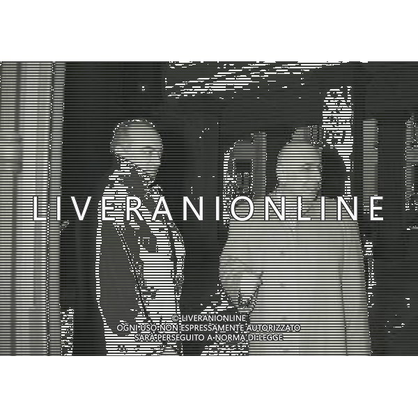 1996 MILANO PIAZZA DUSE SEDE FC INTERNAZIONALE VISITA DI ANTONIO GIRAUDO E ADRIANO GALLIANI NELLA SEDE INTER NELLA FOTO ADRIANO GALLIANI CON ANTONIO GIRAUDO AG ALDO LIVERANI SAS