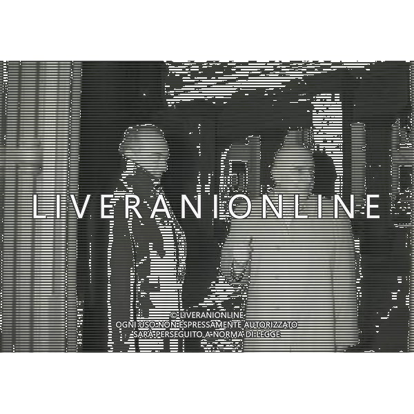 1996 MILANO PIAZZA DUSE SEDE FC INTERNAZIONALE VISITA DI ANTONIO GIRAUDO E ADRIANO GALLIANI NELLA SEDE INTER NELLA FOTO ADRIANO GALLIANI CON ANTONIO GIRAUDO AG ALDO LIVERANI SAS