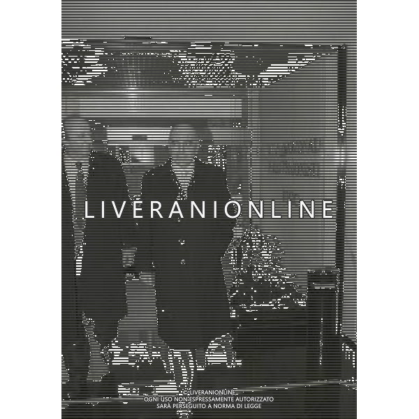 1996 MILANO SEDE LEGA CALCIO SERIE A RIUNIONE PRESIDENTI NELLA FOTO ADRIANO GALLIANI CON LUCIANO MOGGI AG ALDO LIVERANI SAS