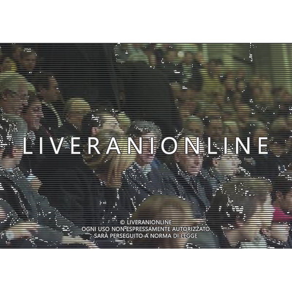 1996-1997 RETROSPETTIVA ADRIANO GALLIANI AMMINISTRATORE MILAN CALCIO NELLA FOTO ADRIANO GALLIANI CON UMBERTO BOSSI AG ALDO LIVERANI SAS