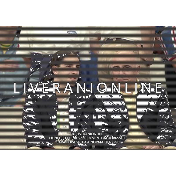 1996-1997 RETROSPETTIVA ADRIANO GALLIANI AMMINISTRATORE MILAN CALCIO NELLA FOTO ADRIANO GALLIANI CON IL FIGLIO AG ALDO LIVERANI SAS