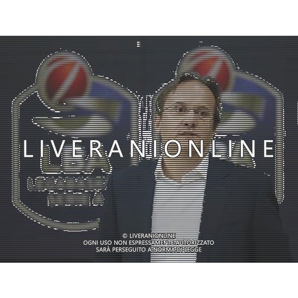 Lega Basket serie A Victoria Libertas Pallacanestro Pesaro - Banco di Sardegna Sassari 13/01/2018 nella foto: Coach Pasquini Federico ©Claudio Zamagni/Agenzia Aldo Liverani Coach Pasquini Federico during basketball match between Victoria Libertas Pallacanestro Pesaro and Banco di Sardegna Sassari at Adriatic Arena in Pesaro on January 13 2018 photo credit Claudio Zamagni/Aldo Liverani Photo Agency / AGENZIA ALDO LIVERANI SAS 