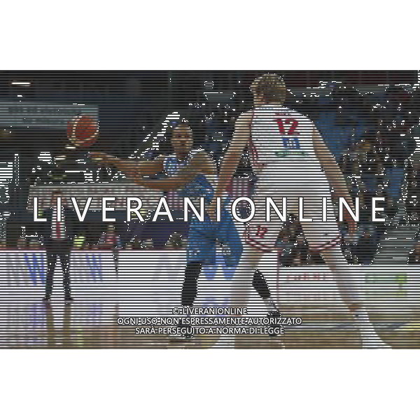 Lega Basket serie A Victoria Libertas Pallacanestro Pesaro - Banco di Sardegna Sassari 13/01/2018 nella foto: Hatcher Williams Â©Claudio Zamagni/Agenzia Aldo Liverani Hatcher Williamsduring basketball match between Victoria Libertas Pallacanestro Pesaro and Banco di Sardegna Sassari at Adriatic Arena in Pesaro on January 13 2018 photo credit Claudio Zamagni/Aldo Liverani Photo Agency / AGENZIA ALDO LIVERANI SAS 