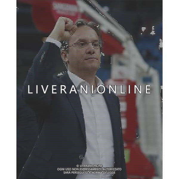 Lega Basket serie A Victoria Libertas Pallacanestro Pesaro - Banco di Sardegna Sassari 13/01/2018 nella foto: Coach Pasquini Federico ©Claudio Zamagni/Agenzia Aldo Liverani Coach Pasquini Federico during basketball match between Victoria Libertas Pallacanestro Pesaro and Banco di Sardegna Sassari at Adriatic Arena in Pesaro on January 13 2018 photo credit Claudio Zamagni/Aldo Liverani Photo Agency 