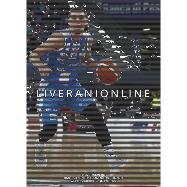 Lega Basket serie A Victoria Libertas Pallacanestro Pesaro - Banco di Sardegna Sassari 13/01/2018 nella foto: Bamforth Scott ©Claudio Zamagni/Agenzia Aldo Liverani Bamforth Scott during basketball match between Victoria Libertas Pallacanestro Pesaro and Banco di Sardegna Sassari at Adriatic Arena in Pesaro on January 13 2018 photo credit Claudio Zamagni/Aldo Liverani Photo Agency 