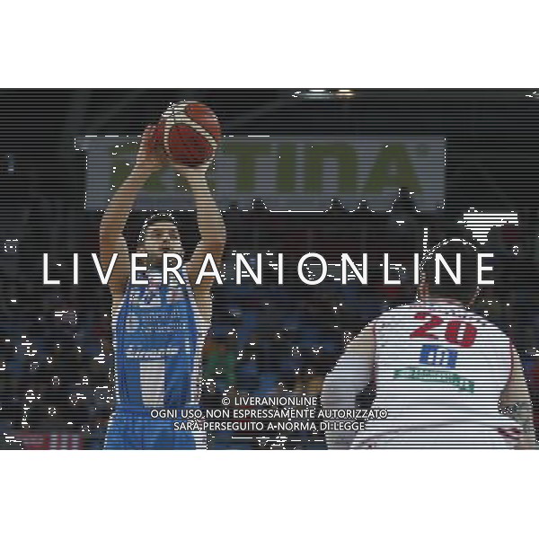 Lega Basket serie A Victoria Libertas Pallacanestro Pesaro - Banco di Sardegna Sassari 13/01/2018 nella foto: Spissu Marco ©Claudio Zamagni/Agenzia Aldo Liverani Spissu Marco during basketball match between Victoria Libertas Pallacanestro Pesaro and Banco di Sardegna Sassari at Adriatic Arena in Pesaro on January 13 2018 photo credit Claudio Zamagni/Aldo Liverani Photo Agency 