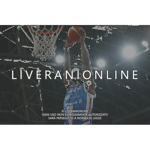 Lega Basket serie A Victoria Libertas Pallacanestro Pesaro - Banco di Sardegna Sassari 13/01/2018 nella foto: Pierre Dyshawn ©Claudio Zamagni/Agenzia Aldo Liverani Pierre Dyshawn during basketball match between Victoria Libertas Pallacanestro Pesaro and Banco di Sardegna Sassari at Adriatic Arena in Pesaro on January 13 2018 photo credit Claudio Zamagni/Aldo Liverani Photo Agency 