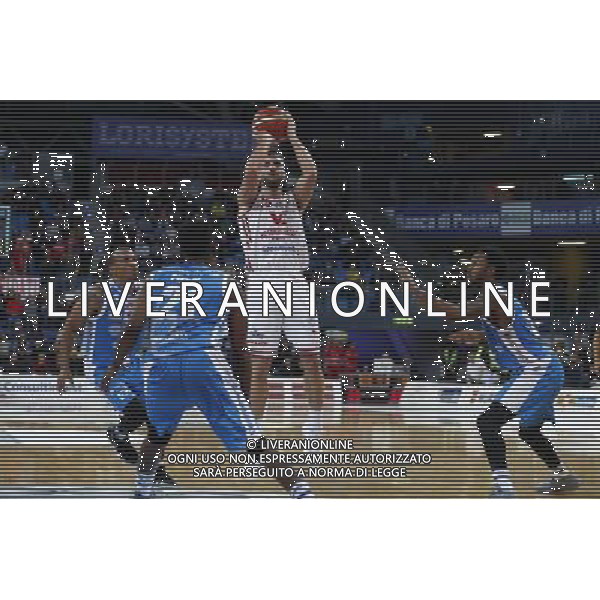 Lega Basket serie A Victoria Libertas Pallacanestro Pesaro - Banco di Sardegna Sassari 13/01/2018 nella foto: Bertone Pablo ©Claudio Zamagni/Agenzia Aldo Liverani Bertone Pablo during basketball match between Victoria Libertas Pallacanestro Pesaro and Banco di Sardegna Sassari at Adriatic Arena in Pesaro on January 13 2018 photo credit Claudio Zamagni/Aldo Liverani Photo Agency 