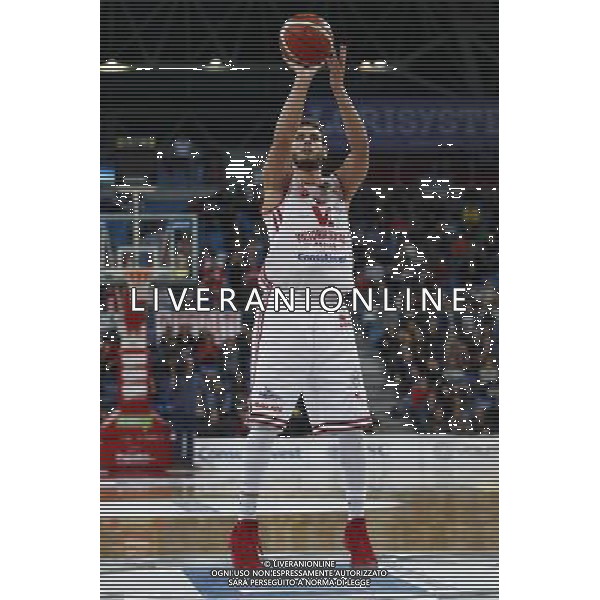 Lega Basket serie A Victoria Libertas Pallacanestro Pesaro - Banco di Sardegna Sassari 13/01/2018 nella foto: Ceron Marco ©Claudio Zamagni/Agenzia Aldo Liverani Ceron Marco during basketball match between Victoria Libertas Pallacanestro Pesaro and Banco di Sardegna Sassari at Adriatic Arena in Pesaro on January 13 2018 photo credit Claudio Zamagni/Aldo Liverani Photo Agency 