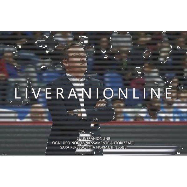 Lega Basket serie A Victoria Libertas Pallacanestro Pesaro - Banco di Sardegna Sassari 13/01/2018 nella foto: Coach Pasquini Federico ©Claudio Zamagni/Agenzia Aldo Liverani Coach Pasquini Federico during basketball match between Victoria Libertas Pallacanestro Pesaro and Banco di Sardegna Sassari at Adriatic Arena in Pesaro on January 13 2018 photo credit Claudio Zamagni/Aldo Liverani Photo Agency 