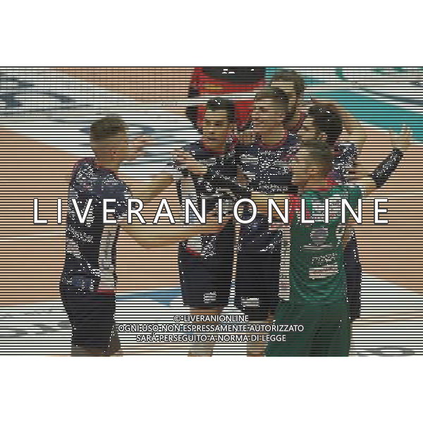Regular Season SuperLega UnipolSai di Volley 5a Giornata di Ritorno Monza (MB) - 13.01.2018 Gi Group Monza-Sir Safety Conad Perugia Nella Foto:Esultanza Monza /Ph.Vitez-Ag. Aldo Liverani