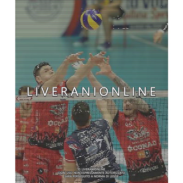 Regular Season SuperLega UnipolSai di Volley 5a Giornata di Ritorno Monza (MB) - 13.01.2018 Gi Group Monza-Sir Safety Conad Perugia Nella Foto:Podrascanin Marko - Zaytsev Ivan /Ph.Vitez-Ag. Aldo Liverani