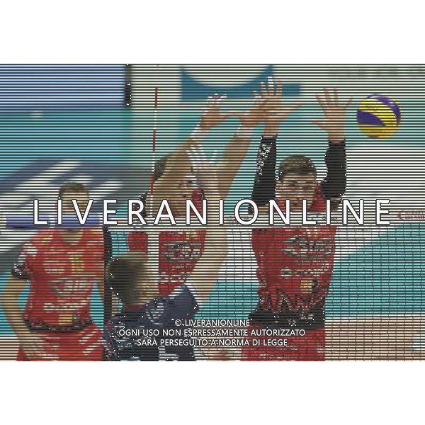 Regular Season SuperLega UnipolSai di Volley 5a Giornata di Ritorno Monza (MB) - 13.01.2018 Gi Group Monza-Sir Safety Conad Perugia Nella Foto:Atanasijevic Aleksandar - Anzani Simone /Ph.Vitez-Ag. Aldo Liverani