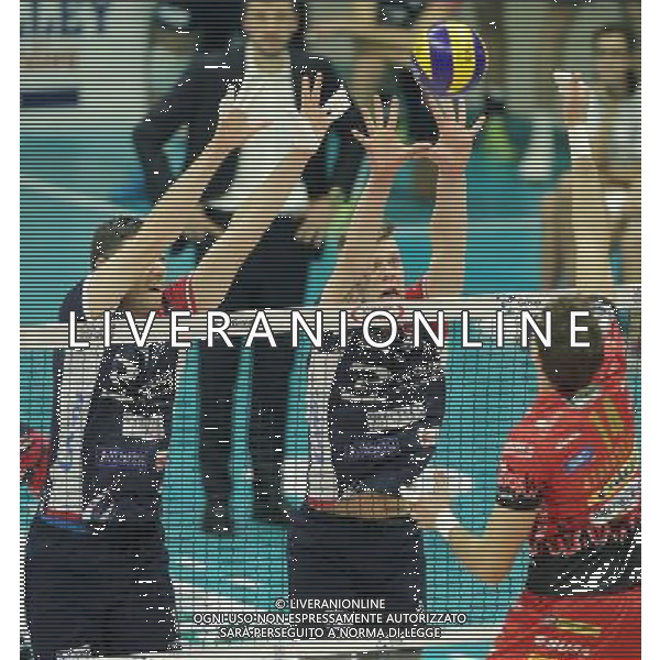 Regular Season SuperLega UnipolSai di Volley 5a Giornata di Ritorno Monza (MB) - 13.01.2018 Gi Group Monza-Sir Safety Conad Perugia Nella Foto:Dzavoronok Donovan - Buti Simone /Ph.Vitez-Ag. Aldo Liverani