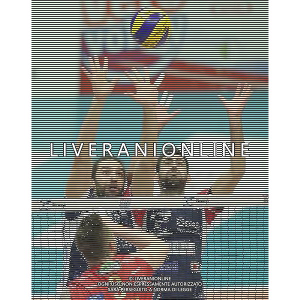 Regular Season SuperLega UnipolSai di Volley 5a Giornata di Ritorno Monza (MB) - 13.01.2018 Gi Group Monza-Sir Safety Conad Perugia Nella Foto:Beretta Thomas - Botto Iacopo /Ph.Vitez-Ag. Aldo Liverani