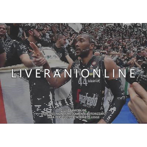 Virtus Segafredo Bologna - Grissin Bon Reggio Emilia 15ma giornata di campionato di Lega Basket serie A1 13 gennaio 2018 nella foto Marcus Slaughter ©OPTIMAFOTO / AGENZIA ALDO LIVERANI SAS 
