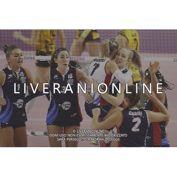 MyCicero volley Pesaro - Sab volley Legnano 14/01/2017 nella foto: Esultanza mycicero Â©Claudio Zamagni/Agenzia Aldo Liverani / AGENZIA ALDO LIVERANI SAS 