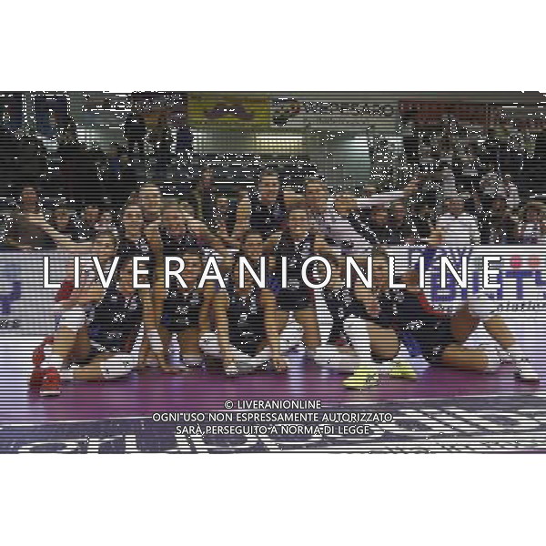 MyCicero volley Pesaro - Sab volley Legnano 14/01/2017 nella foto: Esultanza mycicero Â©Claudio Zamagni/Agenzia Aldo Liverani / AGENZIA ALDO LIVERANI SAS 