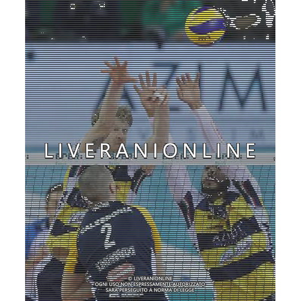 Regular Season SuperLega UnipolSai di Volley 2017/2018 5a Giornata di Ritorno Modena - 14.01.2018 Azimut Modena-Calzedonna Verona Nella Foto:Holt Maxwell - Ngapeth Earvin /Ph.Vitez-Ag. Aldo Liverani