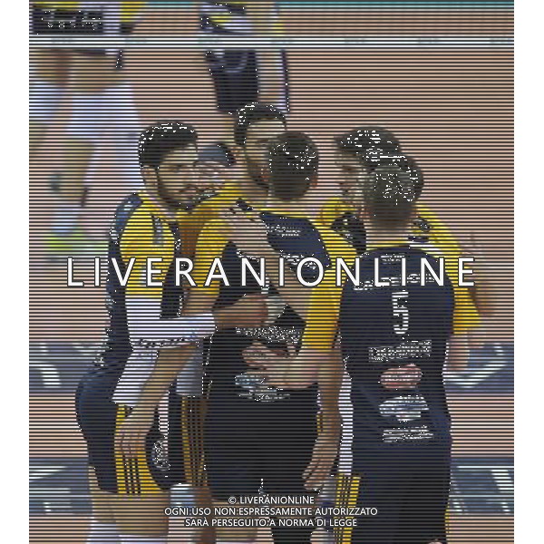 Regular Season SuperLega UnipolSai di Volley 2017/2018 5a Giornata di Ritorno Modena - 14.01.2018 Azimut Modena-Calzedonna Verona Nella Foto:Esultanza Verona /Ph.Vitez-Ag. Aldo Liverani