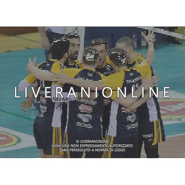 Regular Season SuperLega UnipolSai di Volley 2017/2018 5a Giornata di Ritorno Modena - 14.01.2018 Azimut Modena-Calzedonna Verona Nella Foto:Esultanza Verona /Ph.Vitez-Ag. Aldo Liverani