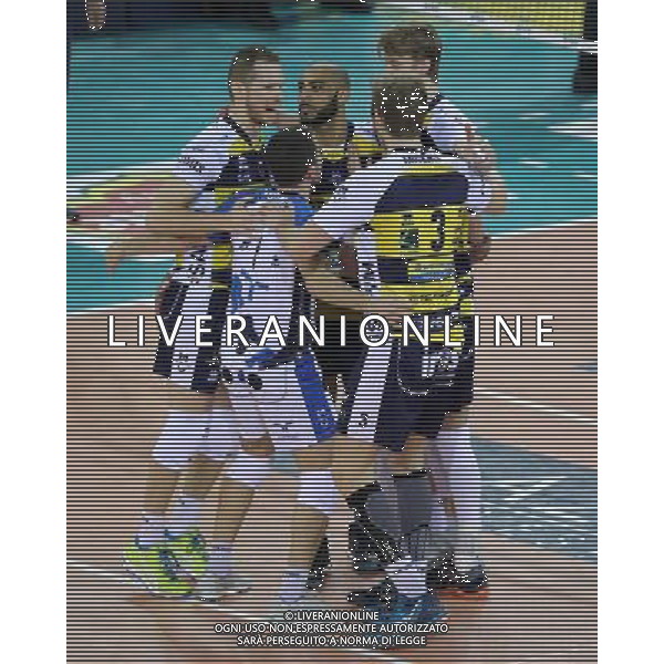 Regular Season SuperLega UnipolSai di Volley 2017/2018 5a Giornata di Ritorno Modena - 14.01.2018 Azimut Modena-Calzedonna Verona Nella Foto:Esultanza Modena /Ph.Vitez-Ag. Aldo Liverani