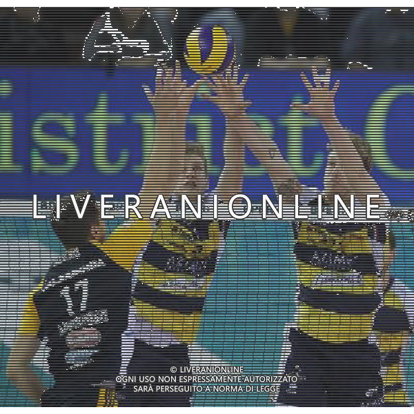 Regular Season SuperLega UnipolSai di Volley 2017/2018 5a Giornata di Ritorno Modena - 14.01.2018 Azimut Modena-Calzedonna Verona Nella Foto:Argenta Andrea - Holt Maxwell /Ph.Vitez-Ag. Aldo Liverani