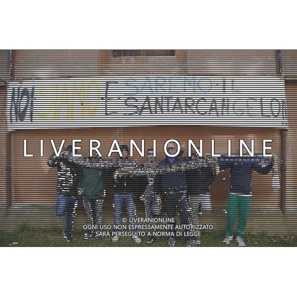 Ivan Nestrovic nuovo Proprietario del Santarcangelo Calcio 15/01/2018 nella foto: protesta dei tifosi Santarcangelo per le voci sulla fusione con il rimini Â©Claudio Zamagni/Agenzia Aldo Liverani / AGENZIA ALDO LIVERANI SAS 