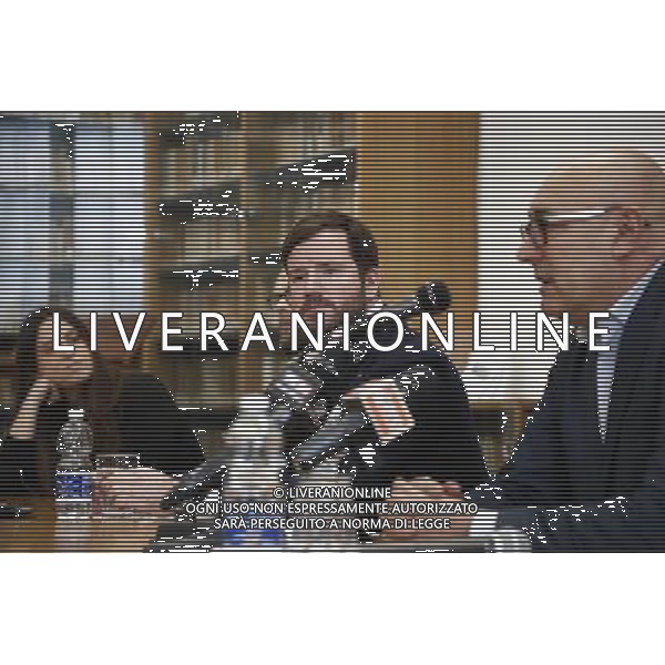 Ivan Nestrovic nuovo Proprietario del Santarcangelo Calcio 15/01/2018 nella foto: ivan mestrovic sindaco alice parma roberto brolli Â©Claudio Zamagni/Agenzia Aldo Liverani / AGENZIA ALDO LIVERANI SAS 