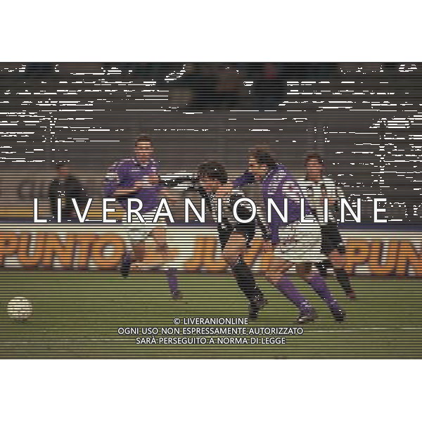20-01-1998 TORINO COPPA ITALIA JUVENTUS FIORENTINA 0-0 NELLA FOTO FILIPPO INZAGHI E ALDO FIRICANO AG ALDO LIVERANI SAS