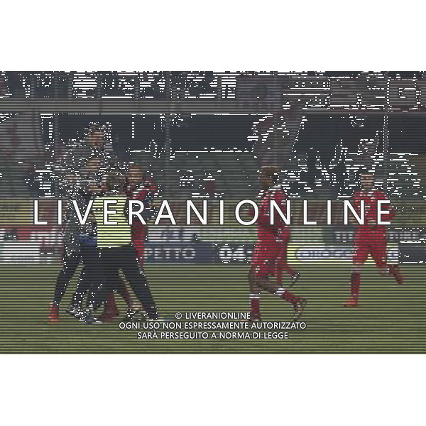 CESENA - BARI serie B ConTe.it 20/01/2017 nella foto: esultanza bari ©Claudio Zamagni/Agenzia Aldo Liverani bari celebrates after scoring during Serie B conTe.it match between Cesena and Bari at Stadio Orogel Dino Manuzzi on January 20, 2017 in Cesena, Italy. photo credit by Claudio Zamagni/Aldo Liverani Photo Agency 