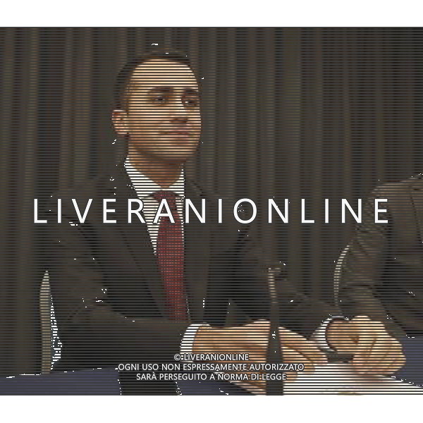 Rimini - Rally per l\'Italia tour del candidato premier Luigi Di Maio 27/01/2018 nella foto: Luigi Di Maio FOTO Claudio Zamagni/Agenzia Aldo Liverani 