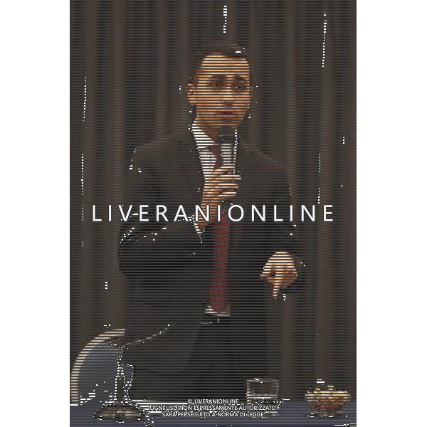Rimini - Rally per l\'Italia tour del candidato premier Luigi Di Maio 27/01/2018 nella foto: Luigi Di Maio e Giulia Sarti FOTO Claudio Zamagni/Agenzia Aldo Liverani 