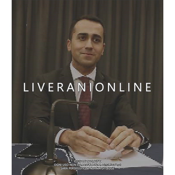 Rimini - Rally per l\'Italia tour del candidato premier Luigi Di Maio 27/01/2018 nella foto: Luigi Di Maio ©Claudio Zamagni/Agenzia Aldo Liverani 