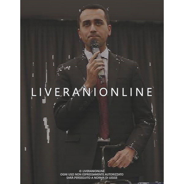 Rimini - Rally per l\'Italia tour del candidato premier Luigi Di Maio 27/01/2018 nella foto: Luigi Di Maio ©Claudio Zamagni/Agenzia Aldo Liverani 