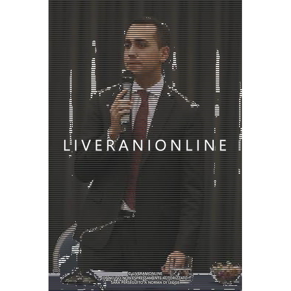 Rimini - Rally per l\'Italia tour del candidato premier Luigi Di Maio 27/01/2018 nella foto: Luigi Di Maio ©Claudio Zamagni/Agenzia Aldo Liverani 