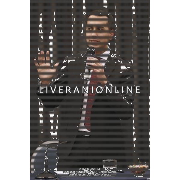 Rimini - Rally per l\'Italia tour del candidato premier Luigi Di Maio 27/01/2018 nella foto: Luigi Di Maio ©Claudio Zamagni/Agenzia Aldo Liverani 