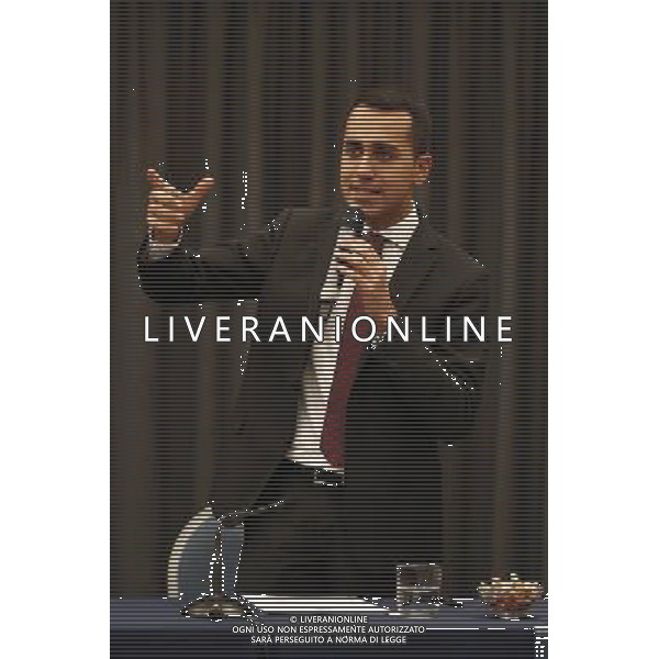 Rimini - Rally per l\'Italia tour del candidato premier Luigi Di Maio 27/01/2018 nella foto: Luigi Di Maio ©Claudio Zamagni/Agenzia Aldo Liverani 