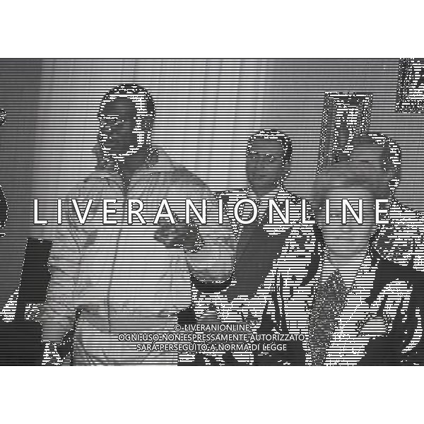 1987 RETROSPETTIVA BEN JOHNSON ATLETICA NELLA FOTO BEN JOHNSON CON LUCIA ROSSI AG ALDO LIVERANI SAS