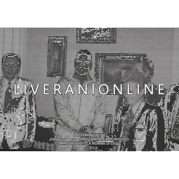 1987 RETROSPETTIVA BEN JOHNSON ATLETICA NELLA FOTO BEN JOHNSON CON LUCIA ROSSI AG ALDO LIVERANI SAS