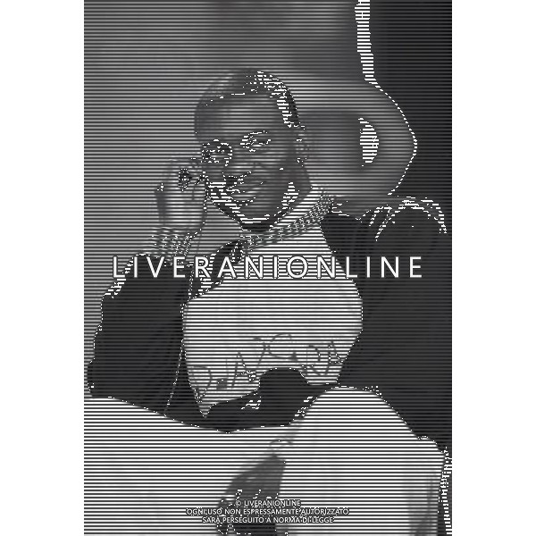 1987 RETROSPETTIVA BEN JOHNSON ATLETICA NELLA FOTO BEN JOHNSON ALLA TRASMISSIONE TELEMIKE AG ALDO LIVERANI SAS