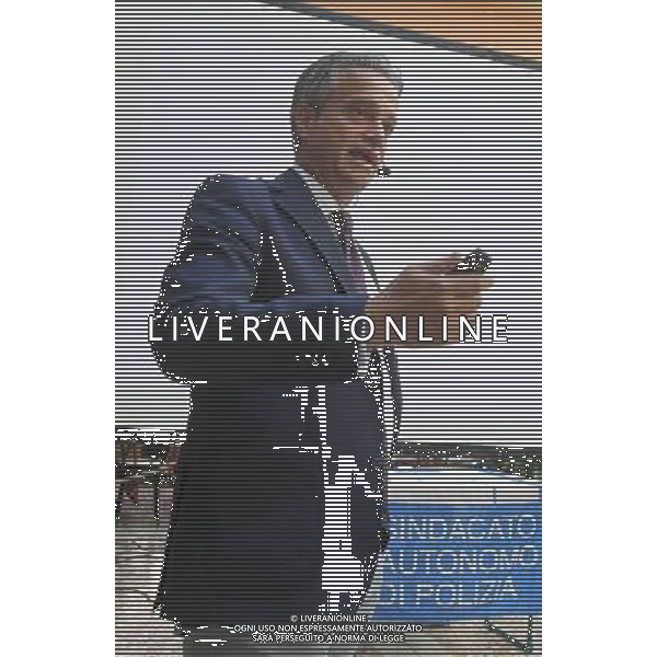Imola Gianni Tonelli Sindacato Autonomo Polizia di stato candidato Lega Nord FOTO GIANNI SANNA-AG ALDO LIVERANI SAS